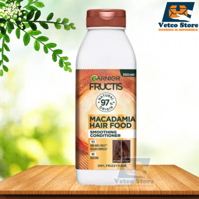 Dầu Xả Garnier Fructis Hair Food Smoothing Macadamia Conditioner For Unruly Hair 350ml
