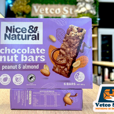 Ngũ Cốc Dạng Thanh Nice Natural Chocolate Nut Bar Peanut Almond 6 Pack3