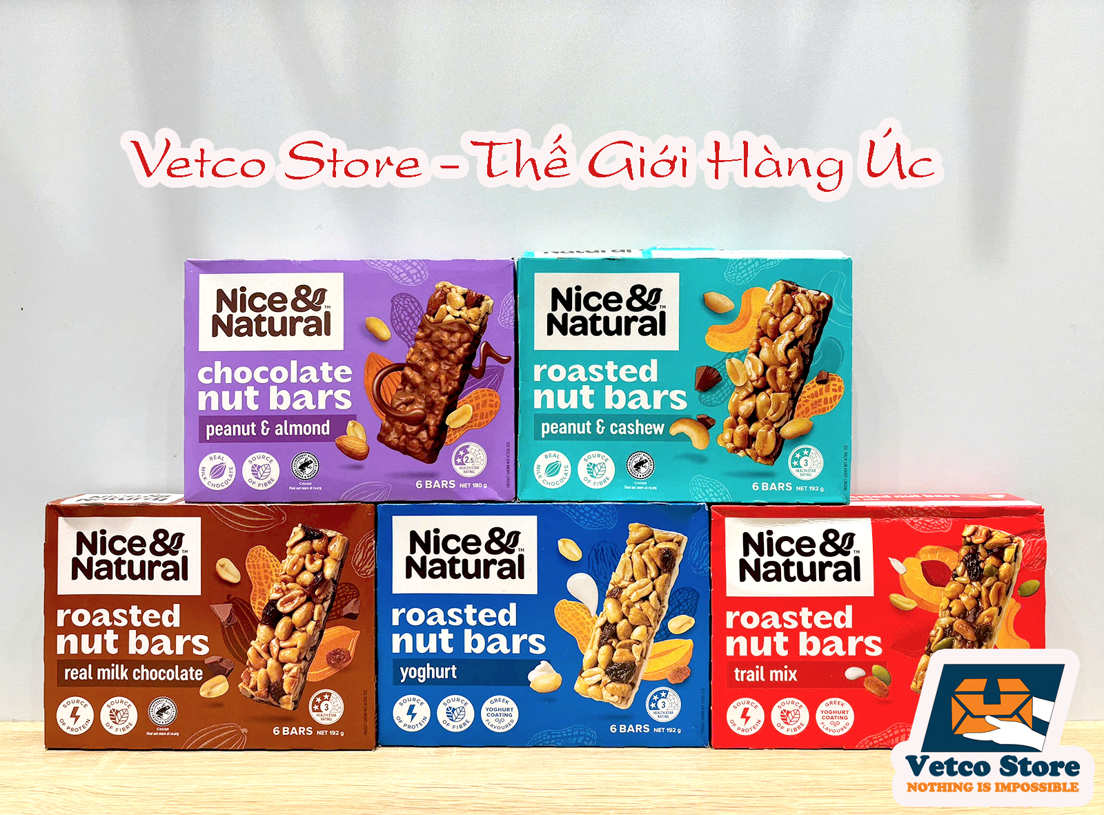 Ngũ Cốc Dạng Thanh Nice Natural Roasted Nut Bars