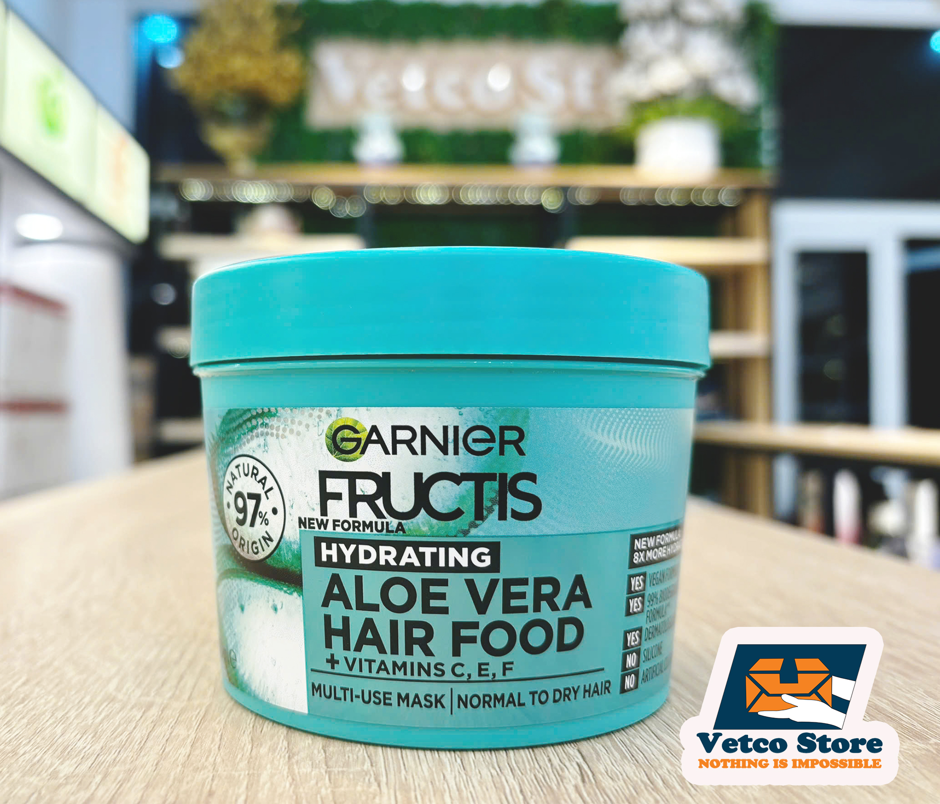 Ủ Tóc Garnier Fructis Hair Food Hydrating Aloe Vera 3in1 Mask Treatment 390ml2