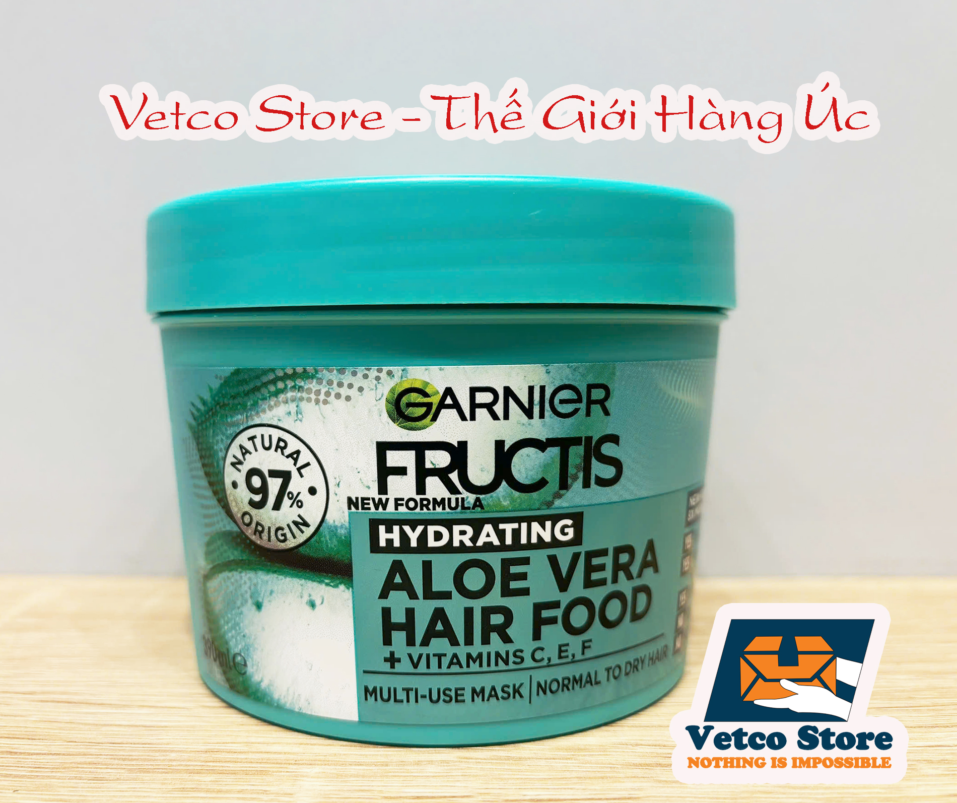 Ủ Tóc Garnier Fructis Hair Food Hydrating Aloe Vera 3in1 Mask Treatment 390ml4