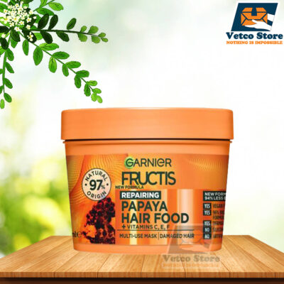 Ủ Tóc Garnier Fructis Hair Food Repairing Papaya Mask Treatment For Damaged Hair 390ml 390ml
