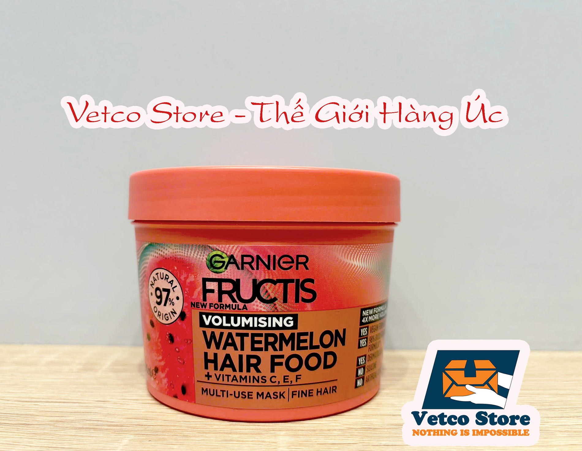 Ủ Tóc Garnier Fructis Hair Food Watermelon 390ml4