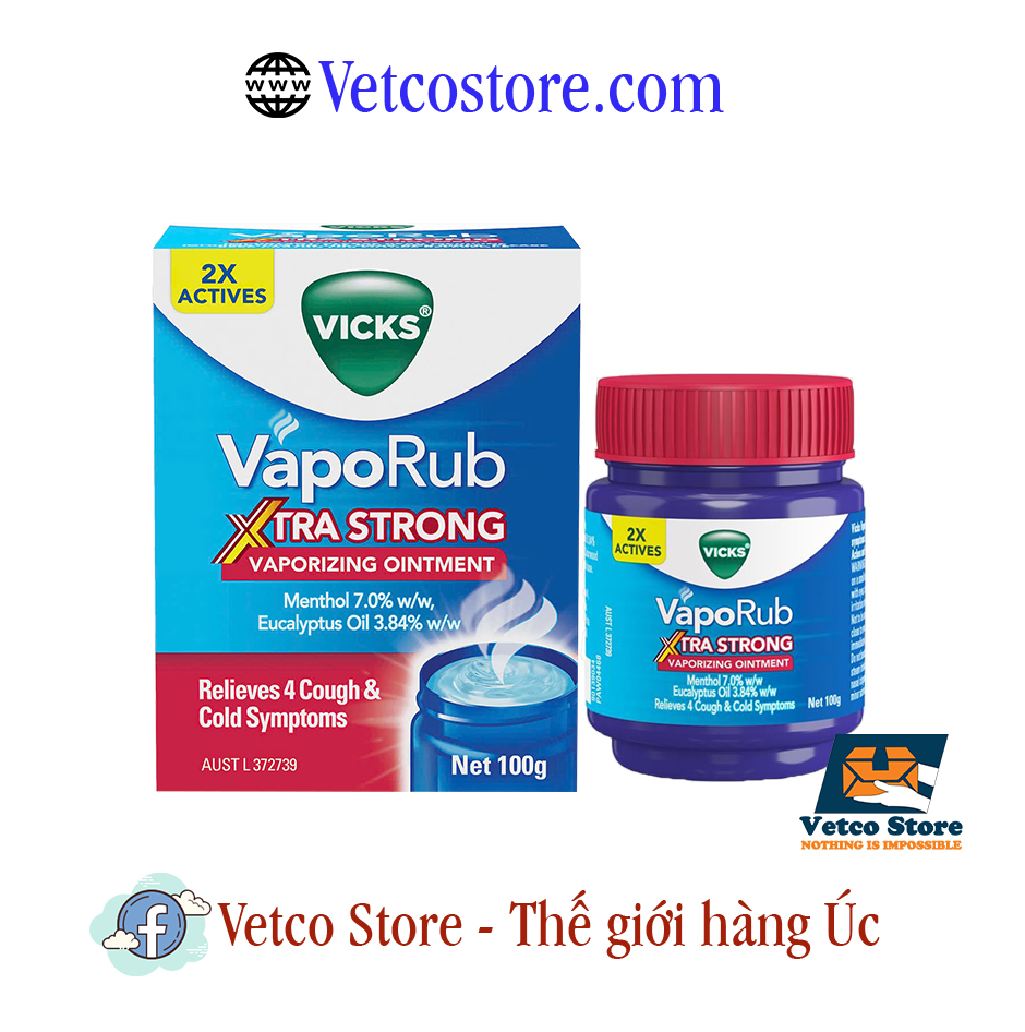 Dầu Bôi Ấm Ngực Vick Extra 100g1
