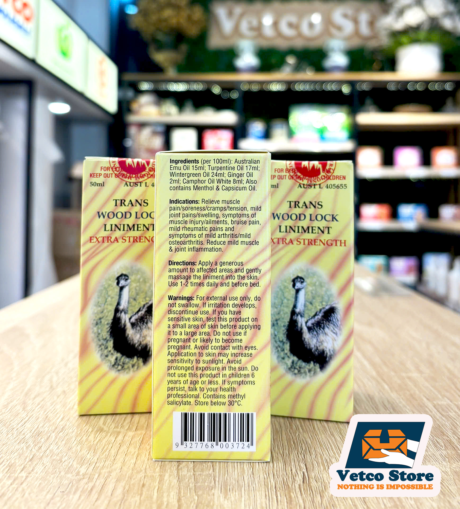 Dầu Đà Điểu Trans Wood Lock Liniment Extra Strength 50ml3