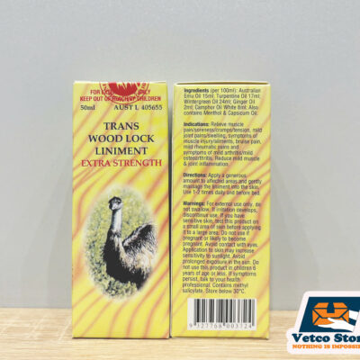 Dầu Đà Điểu Trans Wood Lock Liniment Extra Strength 50ml4