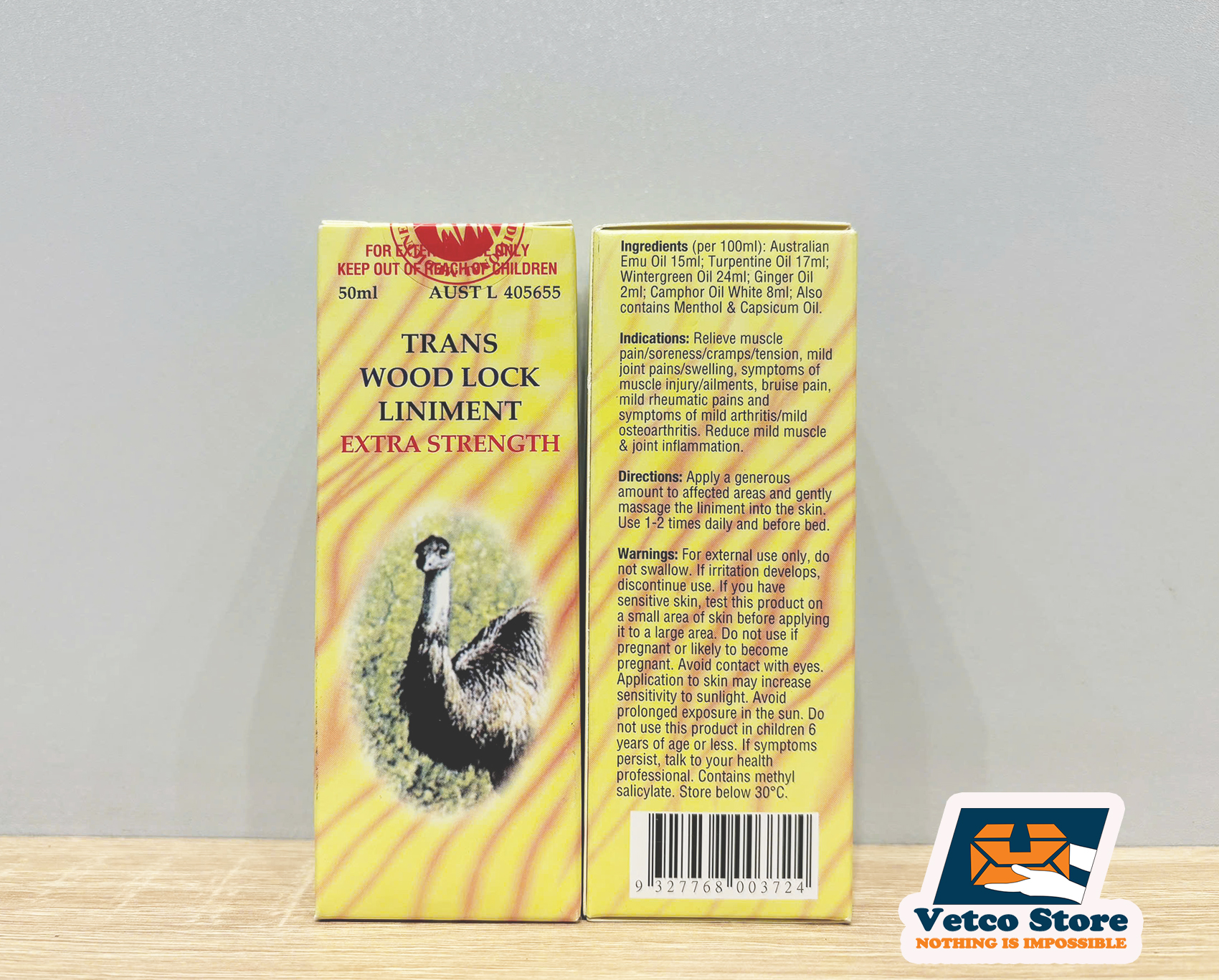 Dầu Đà Điểu Trans Wood Lock Liniment Extra Strength 50ml4