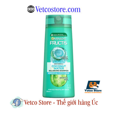 Dầu Gội Garnier Fructis Coconut Water Balancing Shampoo 315ml1
