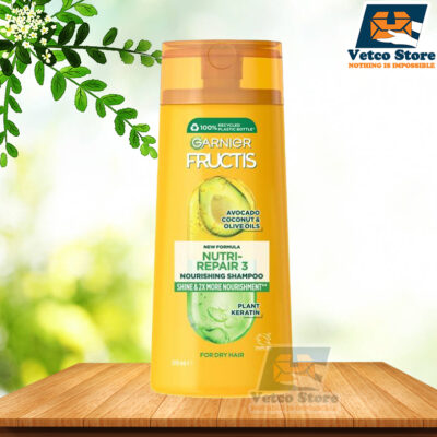 Dầu Gội Đầu Phục Hồi Tóc Garnier Fructis Nutri-Repair 3 Avocado Coconut & Olive Oils 315ml