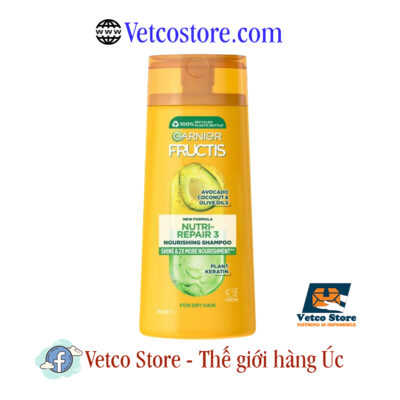 Dầu Gội Garnier Fructis Nutri Repair 3 Shampoo 315ml1