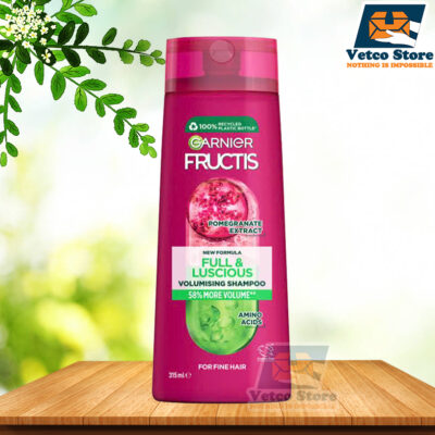 Dầu Gội Đầu Làm Dày Tóc Garnier Fructis Pomegranate Extract Full & Luscious Volumising 315ml