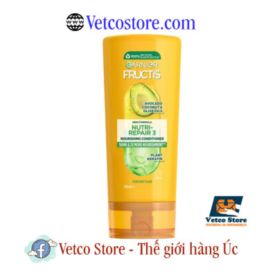 Dầu Xả Garnier Fructis Nutri Repair 3 Shampoo 315ml