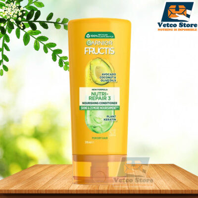 Dầu Xả Phục Hồi Tóc Garnier Fructis Nutri-Repair 3 Avocado Coconut & Olive Oils 315ml