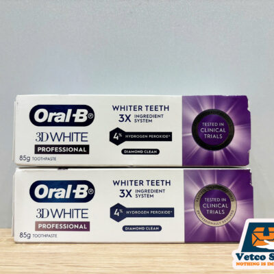Kem Đánh Răng Oral-B 3D White Professional Whiter Teeth 3X Ingredient System Diamond Clean 85g1