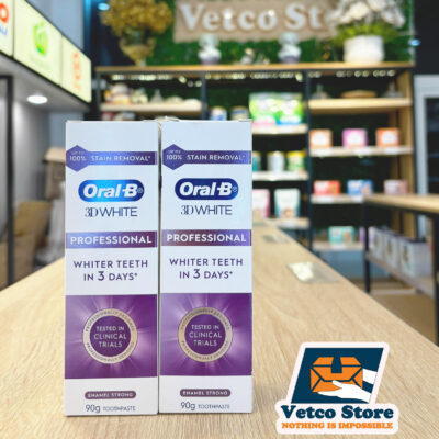 Kem Đánh Răng Oral-B 3D White Professional Whiter Teeth In 3 Days Enamel Strong 90g2