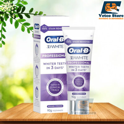 Kem Đánh Răng Trắng Răng Oral-B 3D White Professional Whiter Teeth In 3 Days Enamel Strong 90g