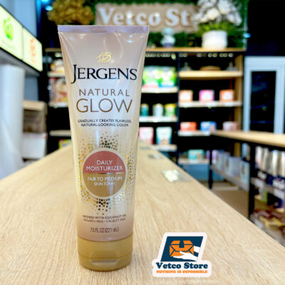 Kem Dưỡng Da Nâu Jergens Natural Glow Daily Moisturisizer Fair To Medium Skin Tones 221ml