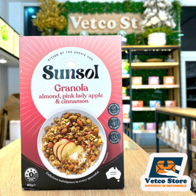 Ngũ Cốc Sunsol Granola Almond Pink Lady Apple Cinnamon 450g
