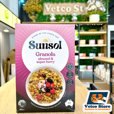 Ngũ Cốc Sunsol Granola Almond Super Berry 450g