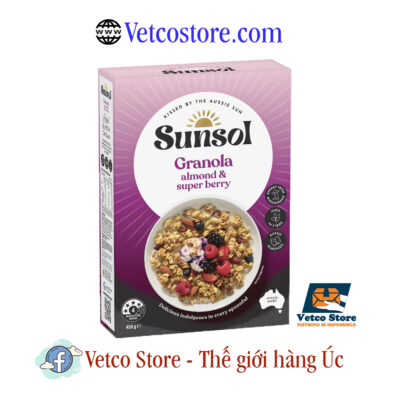 Ngũ Cốc Sunsol Granola Almond Super Berry 450g2
