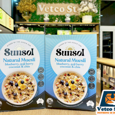 Ngũ Cốc Sunsol Natural Muesli Blueberry Goij Berry Coconut Chia 500g1