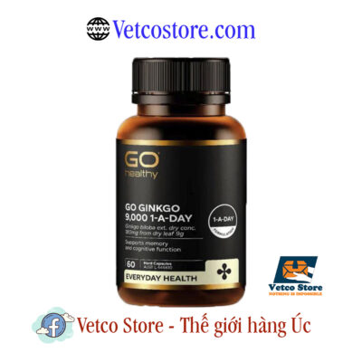 Viên Uống Bổ Não Go Healthy Go Ginkgo 9000 1 A Day 60 viên1