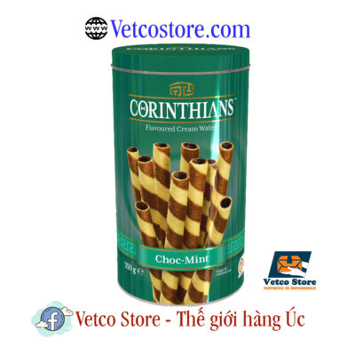 Corinthians Cream Wafers Chocolate Mint 350g1