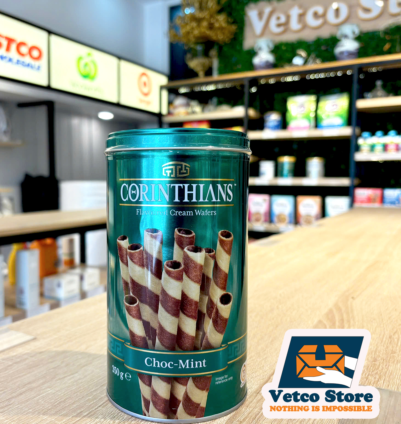 Corinthians Cream Wafers Chocolate Mint 350g2