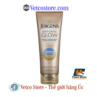 Jergens Natural Glow Skin Firming Moisturiser Fair to Medium Skin Tones 221ml1
