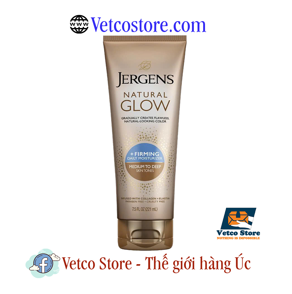 Jergens Natural Glow Skin Firming Moisturiser Medium To Deep Skin Tones 221ml1