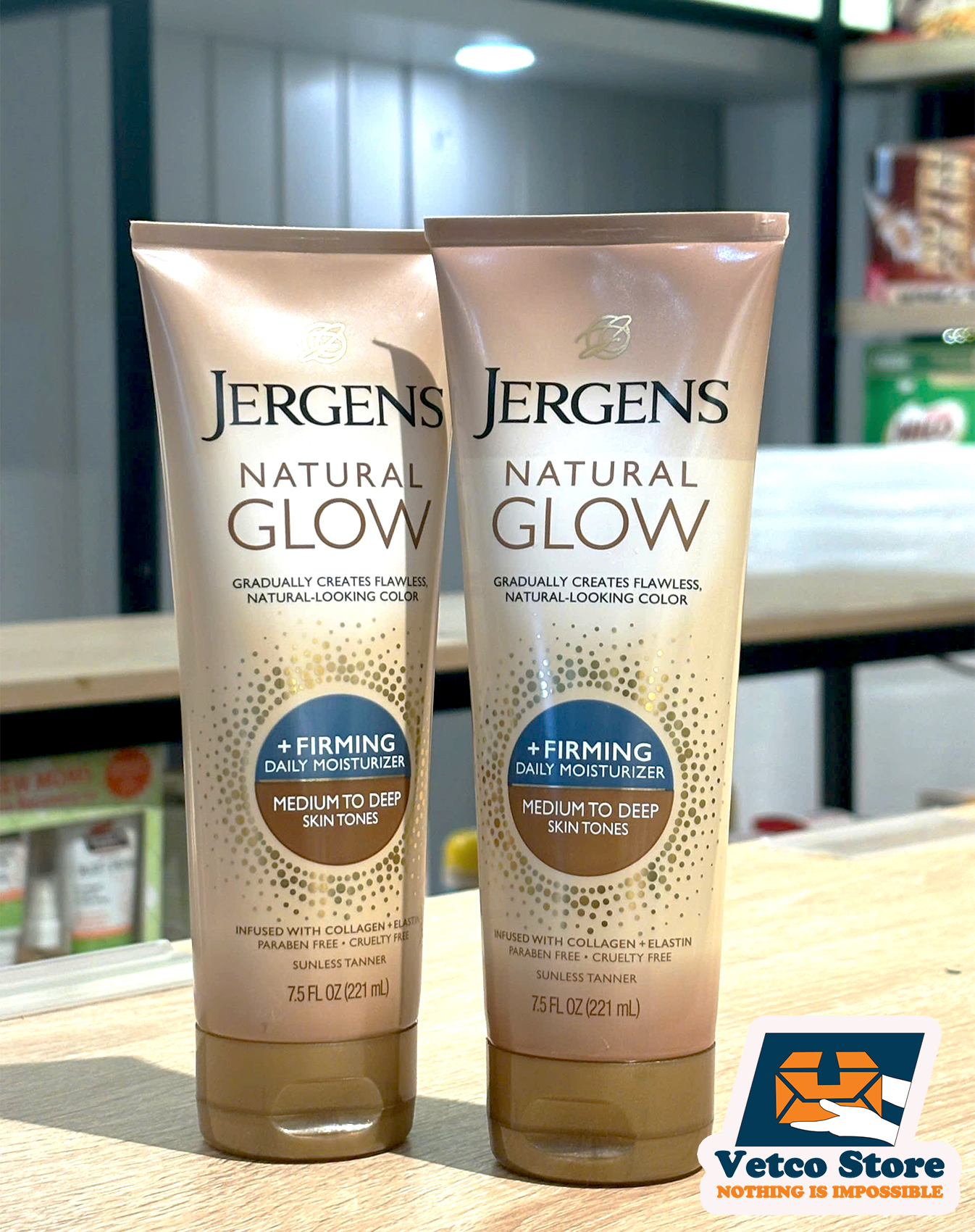Jergens Natural Glow Skin Firming Moisturiser Medium To Deep Skin Tones 221ml2