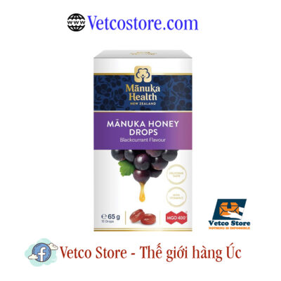 Kẹo Ngậm Manuka Health Manuka Honey Drops Blackcurrant 65g1