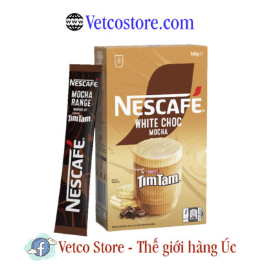 Nescafe White Chocolate Mocha Tim Tam Coffee Sachets 8 pack2